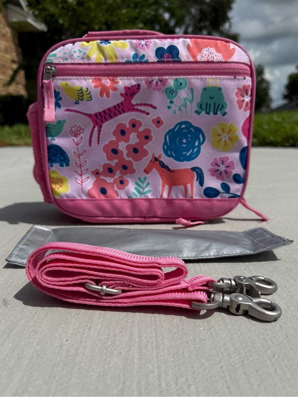 Pottery Barn Kids Sasha’s Garden Lunchbox Cold Pack and Removable Strap